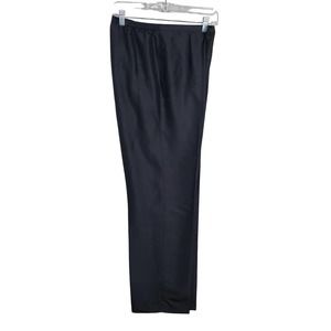 Coldwater Creek Black Unlined Silk High Rise Trousers 6